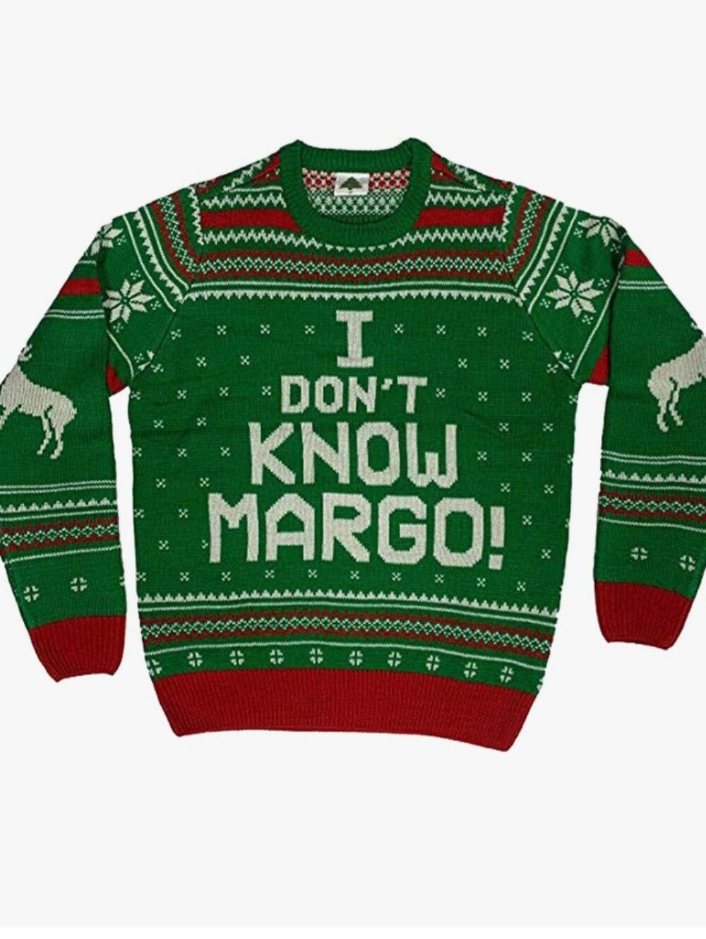 Men's Green 'I Don't Know Margo!' Christmas Sweater